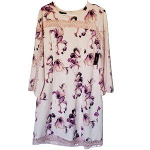 Alfani Fioral Dress, Fresh Petal, Women's 12, NWT